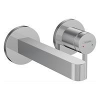 Hansgrohe Wastafelmengkraan Inbouw Finoris 2-gats 228 mm Voorsprong Met Afvoerplug Chroom - thumbnail