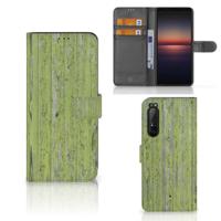 Sony Xperia 1 II | Book Style Case | Green Wood - thumbnail