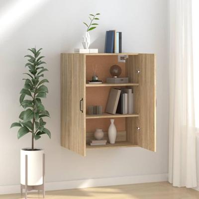 Hangkast 69,5x34x90 cm bewerkt hout sonoma eikenkleurig