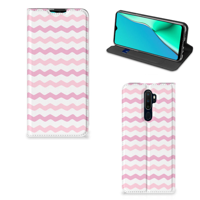 OPPO A5 (2020) | A9 (2020) Hoesje met Magneet Waves Roze - thumbnail