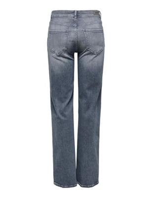 Only Onlblush Mid Straight Dnm Rea558 Noos Straight Leg Special Blue Grey Rea558