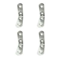 Hoeksteun EDM 86091 an24 Roestvrij staal 5 x 5 x 1,6 cm 4 Stuks - thumbnail