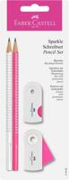 Faber Castell FC-218495 Schrijfset Faber-Castell Sparkle Wit/roze - thumbnail