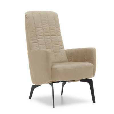 Fauteuil X-103 Lichtbruin Stof