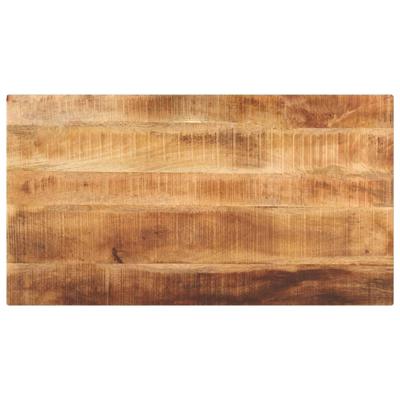 Tafelblad rechthoekig 120x50x2,5 cm massief ruw mangohout