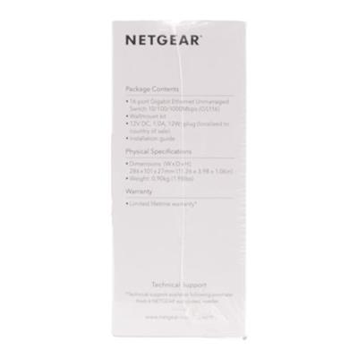 NETGEAR ProSAFE® GS116GE Netwerk switch 16 poorten 1 GBit/s