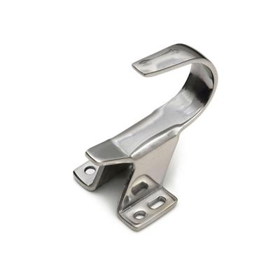 Dulimex | Lange haak | Deuropvanger bij gelijkliggende en opdekdeuren | Zilver