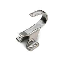 Dulimex | Lange haak | Deuropvanger bij gelijkliggende en opdekdeuren | Zilver - thumbnail