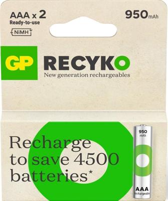 GP nimh oplaadbare batterij aaa 950ma blister(2) - 3311420
