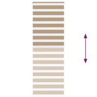 Zebra Blind 90x200 cm stofbreedte 85,9 cm polyester zandbruin - thumbnail
