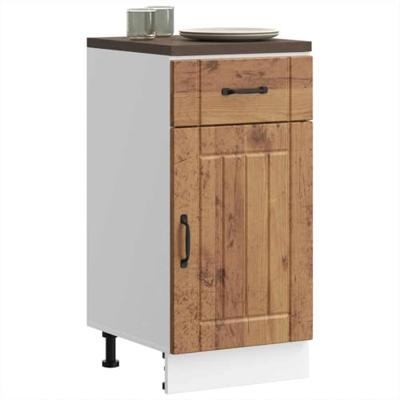 Onderkast Lucca bewerkt hout oud houtkleurig