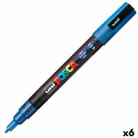 Markeerstift POSCA PC-3ML Blauw (6 Stuks) - thumbnail