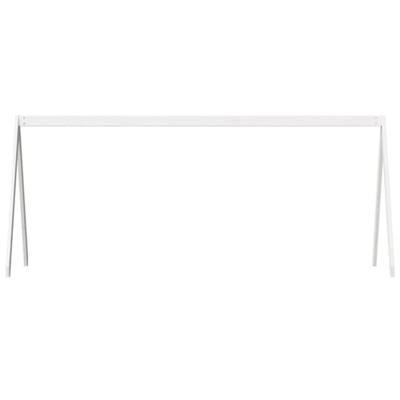 Kinderbedhuisje 209x95,5x88 cm massief grenenhout wit