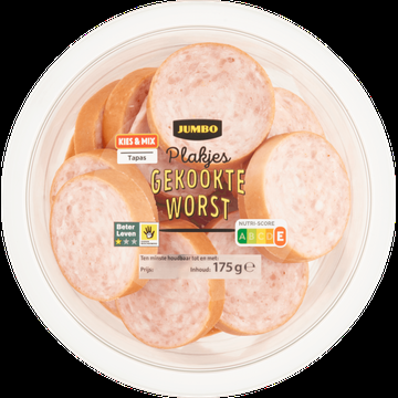 Jumbo Plakjes Gekookte Worst 175 g