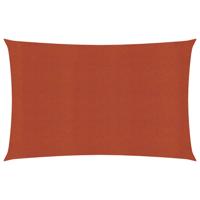 VidaXL Zonnezeil 160 g/m² 6x7 m hdpe terracottakleurig - thumbnail