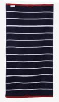 Carl Ross Carl Ross Saunahanddoek 17300 Offwhite/Night Blue 70x200 - thumbnail