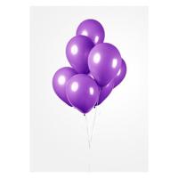 Globos Ballonnen paars 30cm, 10st. - thumbnail