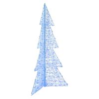 Kerstboom met 240 LED Blauw 180 cm Acryl - thumbnail