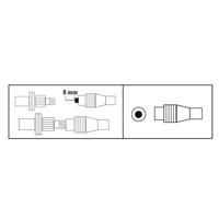 Hama Antennestekker Coax Klembaar Wit - thumbnail