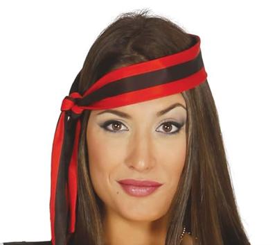 Piratenjurk Dames Zwart-Rood Malley