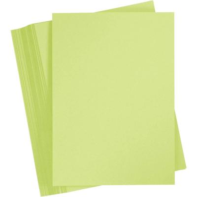 Creativ Company Gekleurd karton, a4, vel 210x297 mm, 180 gr, lichtgroen, 100 vel/ 1 doos