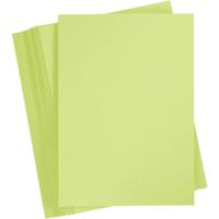 Creativ Company Gekleurd karton, a4, vel 210x297 mm, 180 gr, lichtgroen, 100 vel/ 1 doos - thumbnail