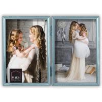 Haes Deco Duo Verzilverde Fotolijst Parma voor 2 foto's van 13x18 cm - DVP12418-1 - thumbnail