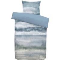 Dekbedovertrek Arles - wit/groen - 140x200/220 cm - Leen Bakker - thumbnail