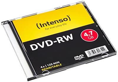Intenso DVD-RW 4,7 GB Herbruikbaar 4x Speed 10 Pack Slimcase