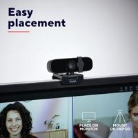 Trust Tanor Full HD USB Webcam Zwart - thumbnail