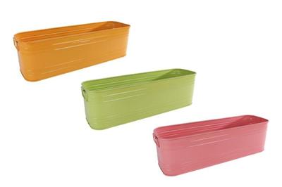 Opbergbakje Bente roze/groen/geel 3 assorti metaal