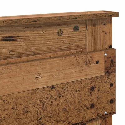 Bedframe met hoofdeinde Oudhout 120 x 190 cm Massief grenenhout