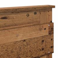 Bedframe met hoofdeinde Oudhout 200 x 200 cm Massief grenenhout - thumbnail