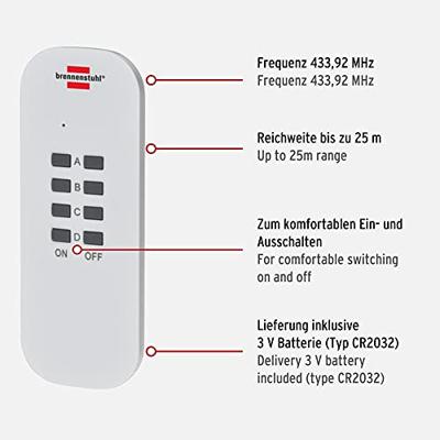 Brennenstuhl Comfort-Line Radiografisch bediende schakelaarset 2x IP44