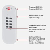 Brennenstuhl RC CE1 0201 1507030 Stopcontactset Draadloos 3-delig Buiten 1000 W - thumbnail