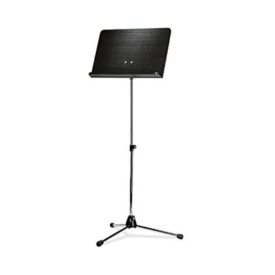 Konig & Meyer 11812 chromen muziekstandaard zwart houten blad