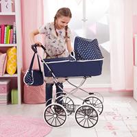 Poppenwagen Reig Classic Deluxe 70 x 42 x 89 cm Blauw - thumbnail