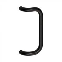 Hardbrass Handgreep Bilbao haaks 32x350mm. - mat zwart - thumbnail