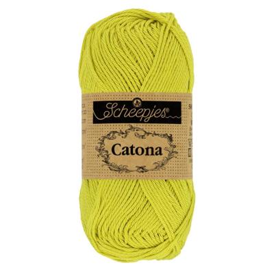 Scheepjes Catona 50g - 245 Green Yellow - Haakgaren / Breigaren