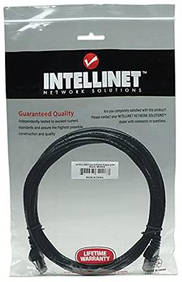 Intellinet 342063 RJ45 Netwerkkabel, patchkabel CAT 6 U/UTP 2.00 m Zwart 1 stuk(s)