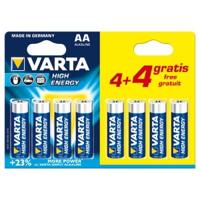 Batterij Varta AA 4+4 Alkaline Longlife Power - thumbnail