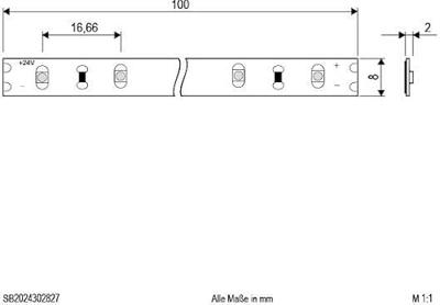EVN EVN Lichttechnik SB2024302827 LED-strip Energielabel: D (A - G) Met open kabeleinde 24 V 5 m Warmwit 1 stuk(s)