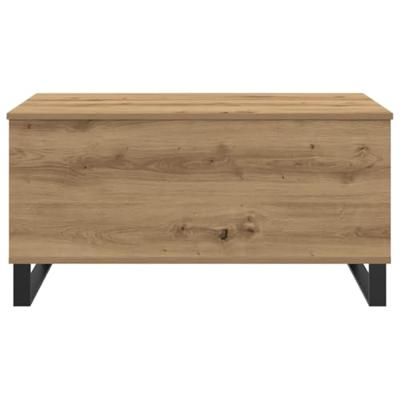 Salontafel 90x44,5x45 cm bewerkt hout artisanaal eikenkleurig