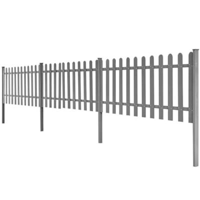 VidaXL Hek met palen 3 st 600x60 cm hkc VidaXL Hek met palen 3 st 600x60 cm hkc