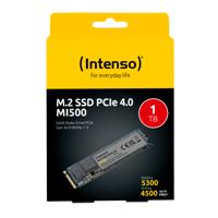 Intenso 1 TB NVMe/PCIe M.2 SSD 2280 harde schijf PCIe NVMe 4.0 x4 Retail 3836460 - thumbnail
