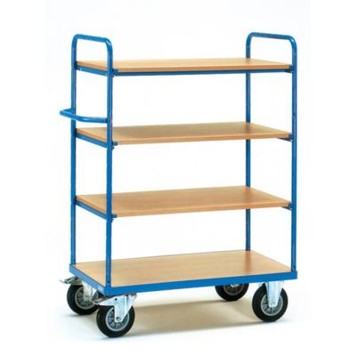 Fetra Hauptartikel 8201 Etagewagen Universeel Staal Poedercoating Laadvermogen (max.): 500 kg Stralend blauw (RAL 5007)