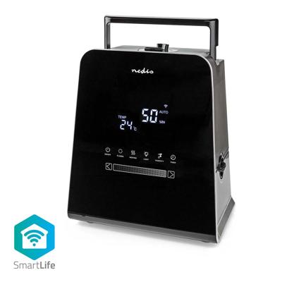 SmartLife Luchtbevochtiger | 30 W | Met Koele en Warme mist | 5.5 l | Hygrometer | Timer | Afstandsbediening | Nachtstand | Zwart
