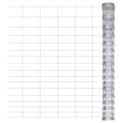 VidaXL Hek 50x0,8 m gegalvaniseerd staal zilverkleurig