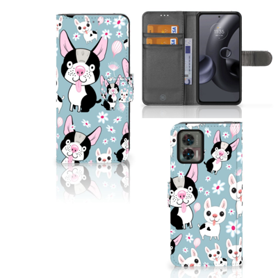 Motorola Edge 30 Neo | Telefoonhoesje | Met pasjeshouder | Hondjes