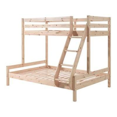 Vipack stapelbed Pino - bruin - 207,5x157,5x166,8 cm - Leen Bakker